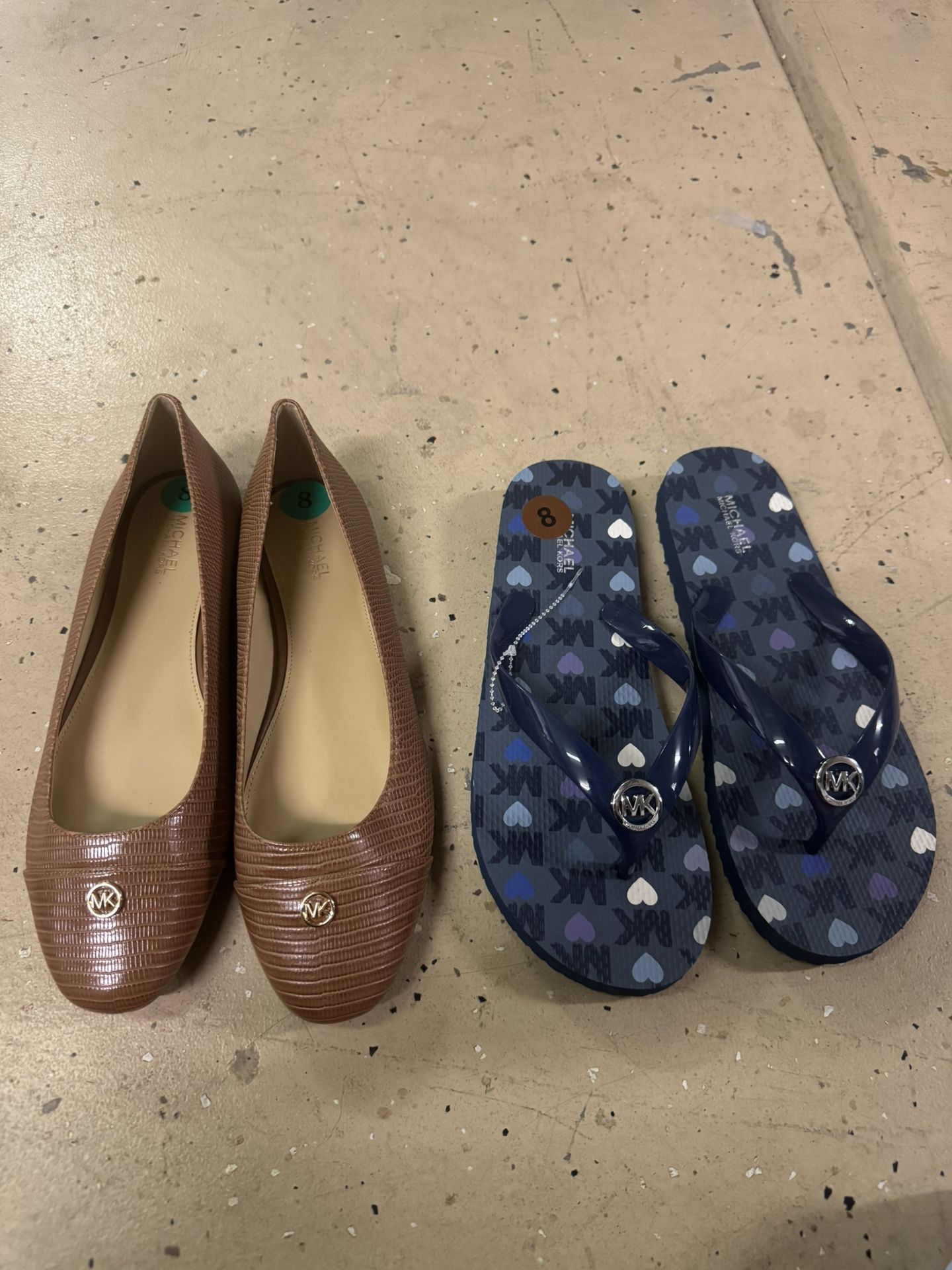 Micheal Kors Flats Size 8 New For $40 Both