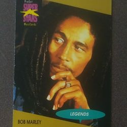 Pro Set 1991 Bob Marley #16 Jamaican Singer Reggae Music Legends Card Musicards Superstars Vintage Collectible ProSet