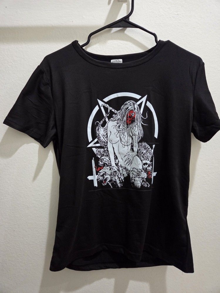 Goth horror halloween metal punk rave t-shirt