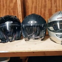Motorcycle Helmets (Grouping Of 6)