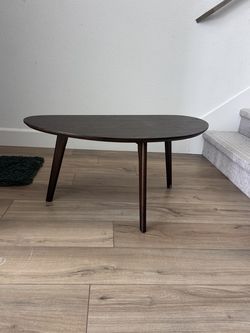 Small dark brown coffee table