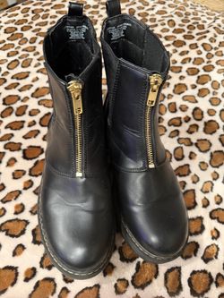 Black Zip up boots