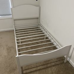 Twin Bed Frame (Mattress Included)