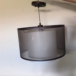Double shade drum pendant lamp MCM