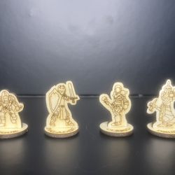 Custom Laser-Cut 2D Tabletop Miniatures — Perfect for D&D, Pathfinder, and Narrative Dungeon Crawler