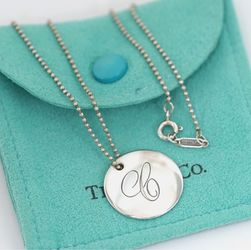Tiffany and Co letter “C” pendant