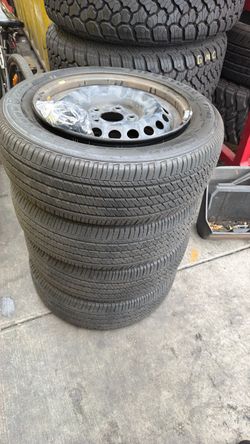 Set of 4 Tires with Steel Wheel