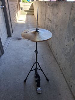 PEACE Cymbals and stand