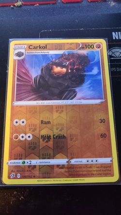 POKEMON CARD - CARKOL Reverse Holographic - Kids gift toy New