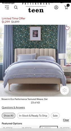 Pottery Barn Teen Full size bed