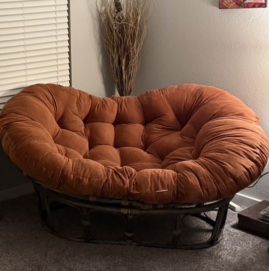 Corduroy Double Papasan Cushion
