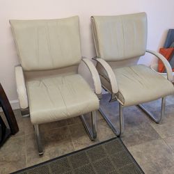 6 Leather Office Chairs