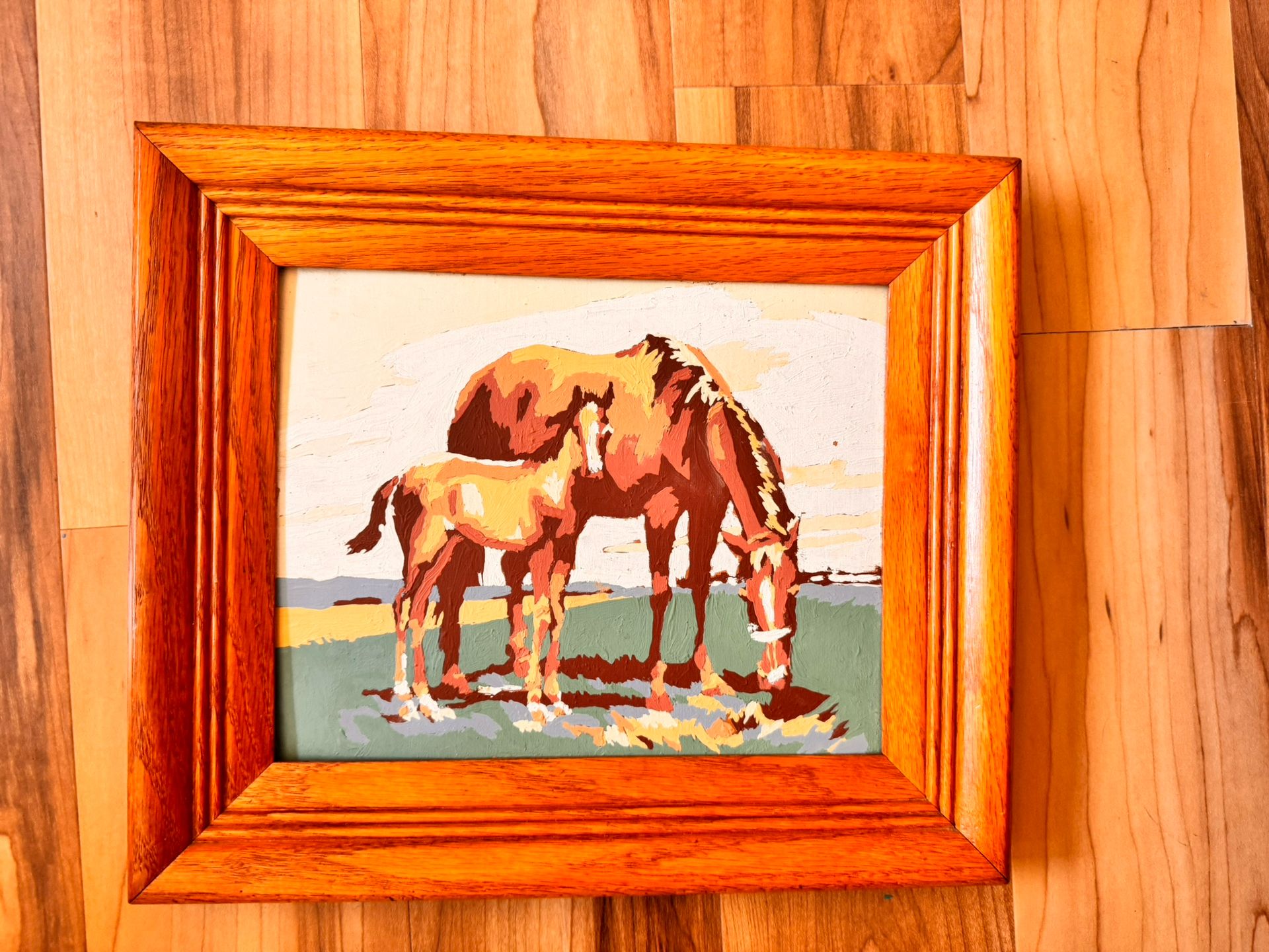Vintage Paint By Numbers Horses