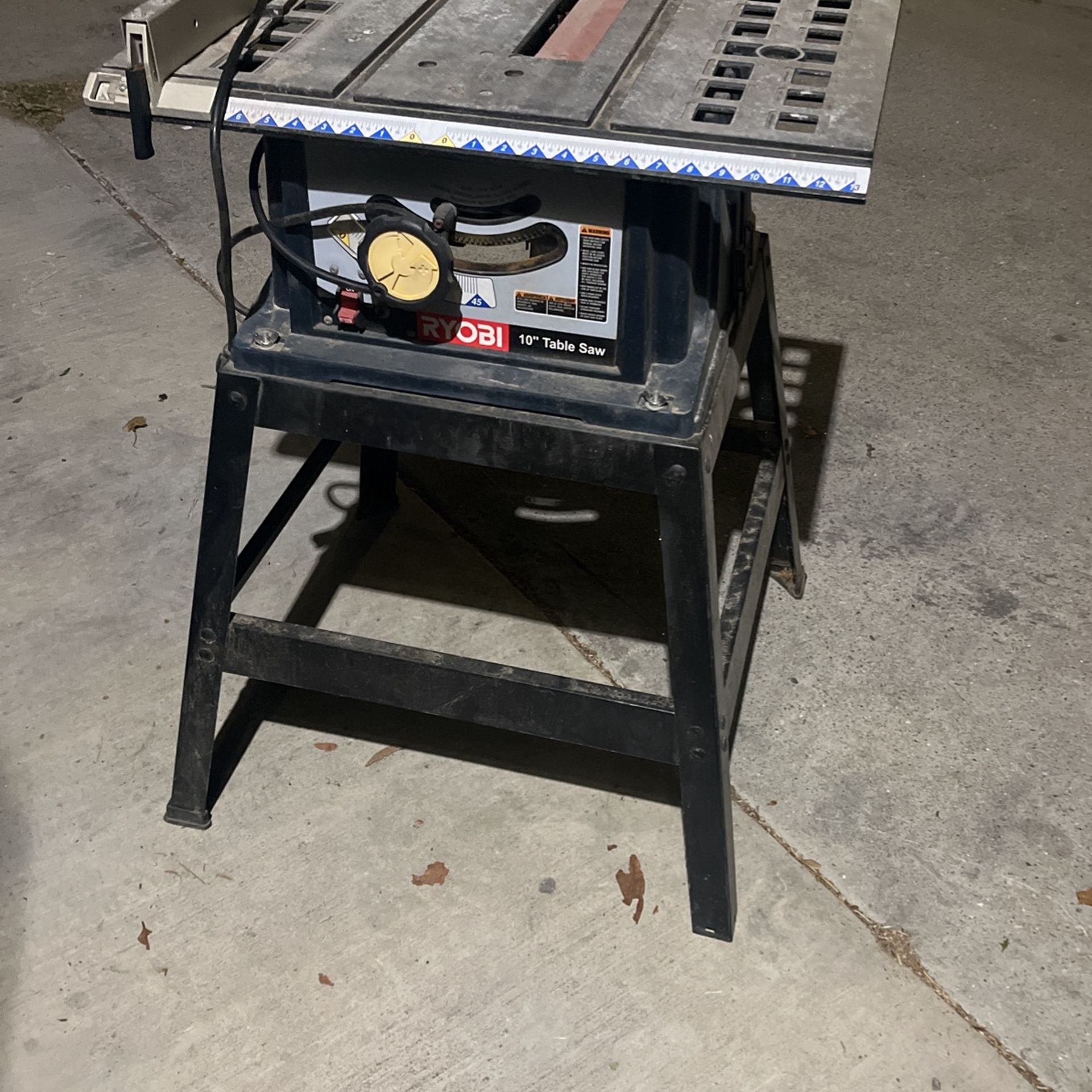 Ryobi Table Saw 10”
