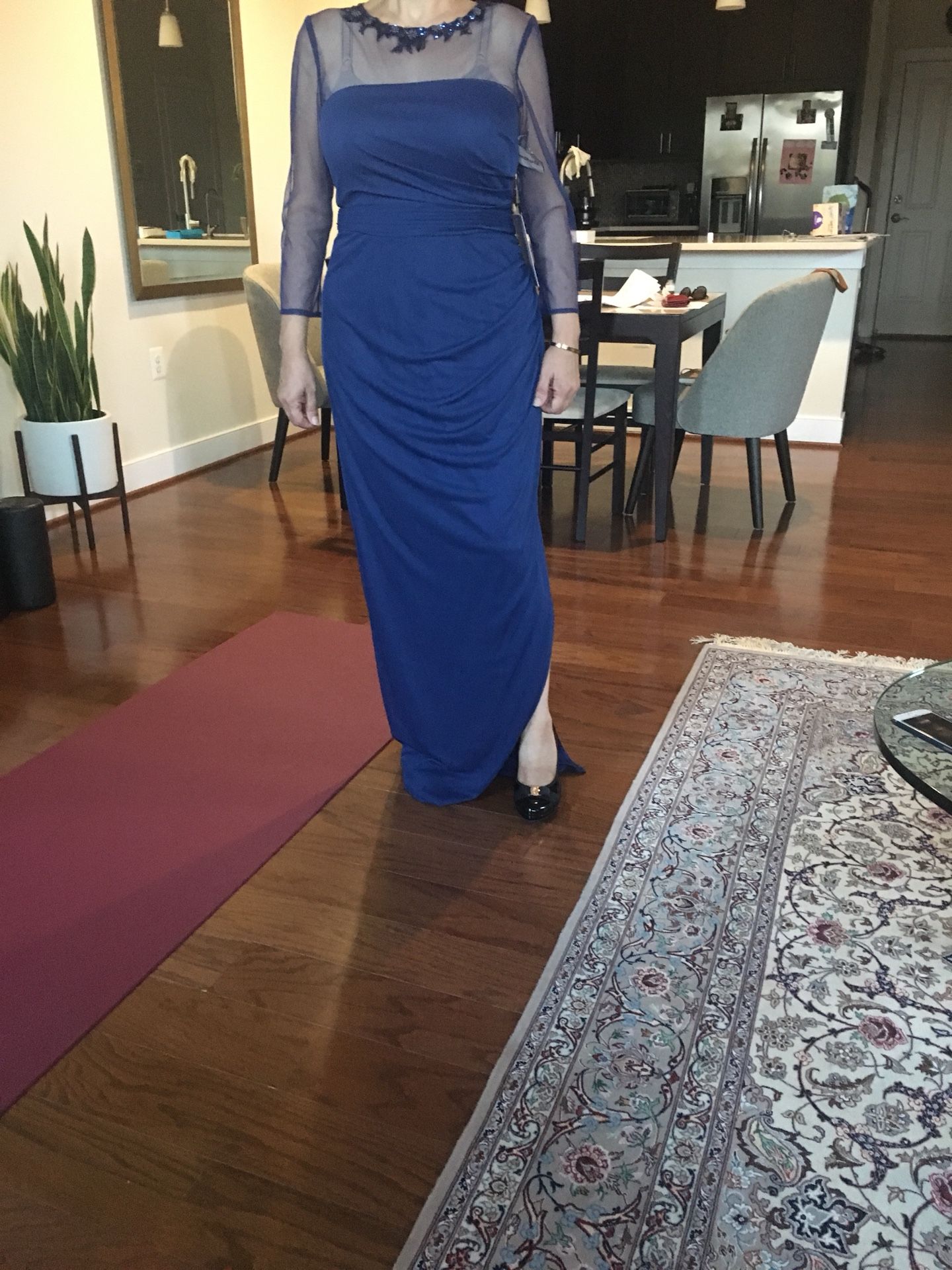 jS collection size8 maxi dress sutible for mother of bride it is big on me very nice dress