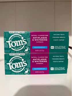 Tom’s toothpaste