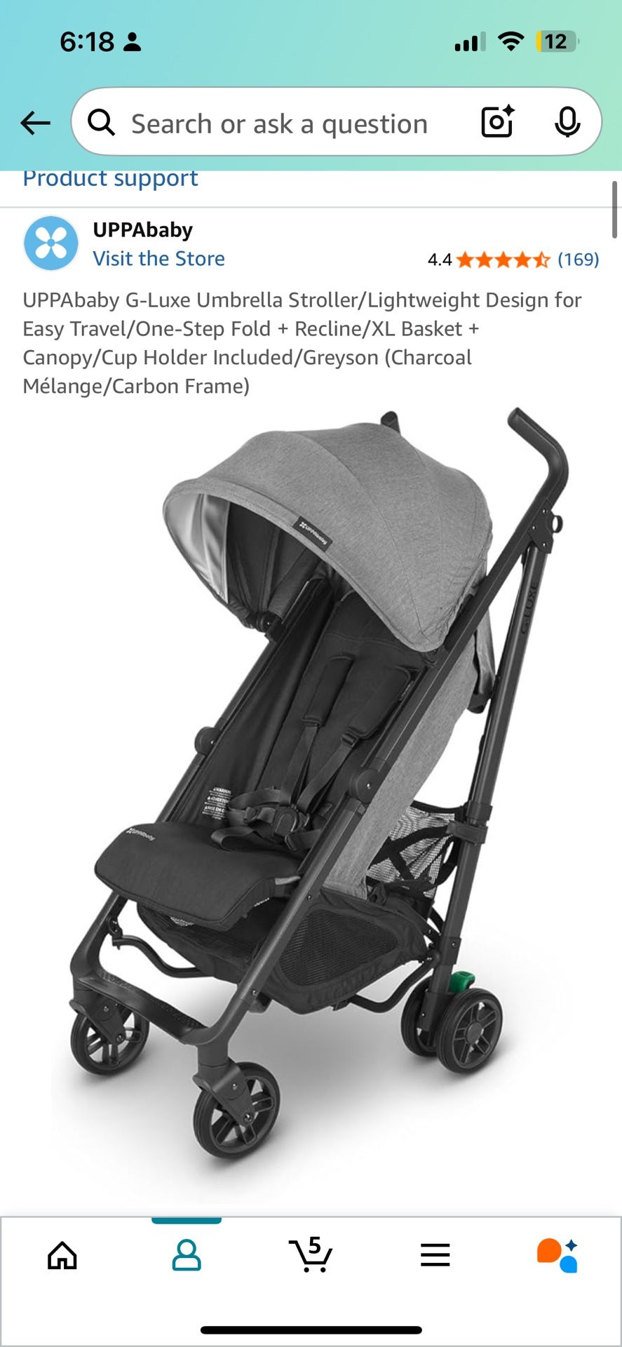 UPPAbaby G-Luxe Umbrella Stroller/Lightweight Design
