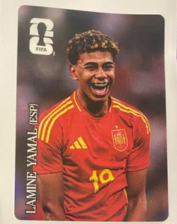 Lamine Yamal Sticker - Coca Cola FIFA 2026 World Cup Panini Sticker - Spain #19