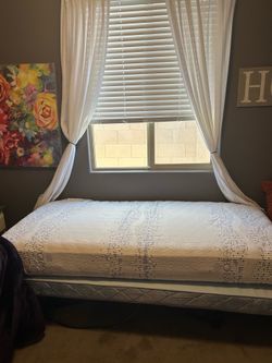 Twin XL Electric Hospital Bed with Mattress & Built-In Back & Leg Massagers