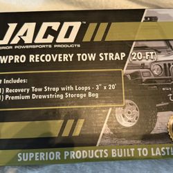 TowPro™ Recovery Tow Strap | Off Road 4x4 Towing Rope (31,542 lbs) - 3" x 20 FT