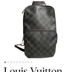 Authentic Louis Vuitton Avenue Sling Leather Bag