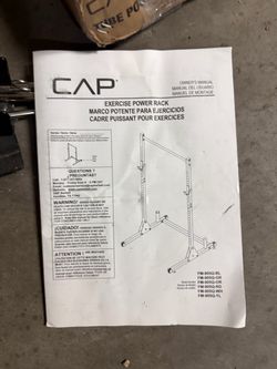 Squat rack and plate holders