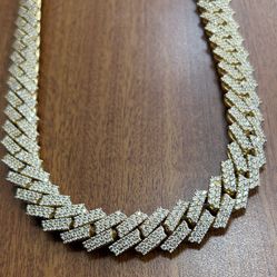 10kt Gold Diamond Chain