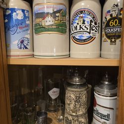 BEER STIENS SHOT GLASSES CHRISTMAS GERMAN GLUHWEIN AND COFFEE MUGS