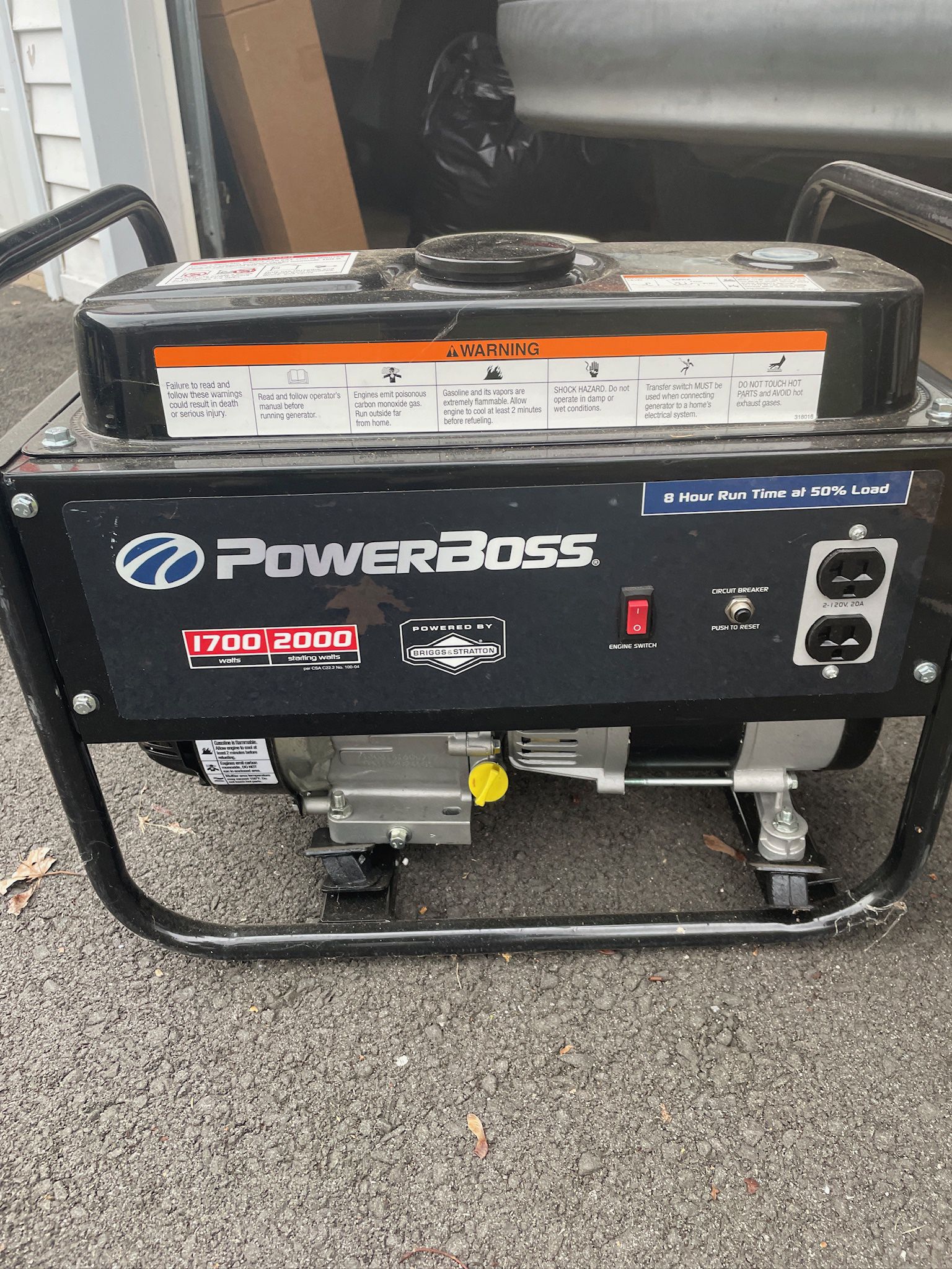Powerboss Generator 550 Series 1700 W 