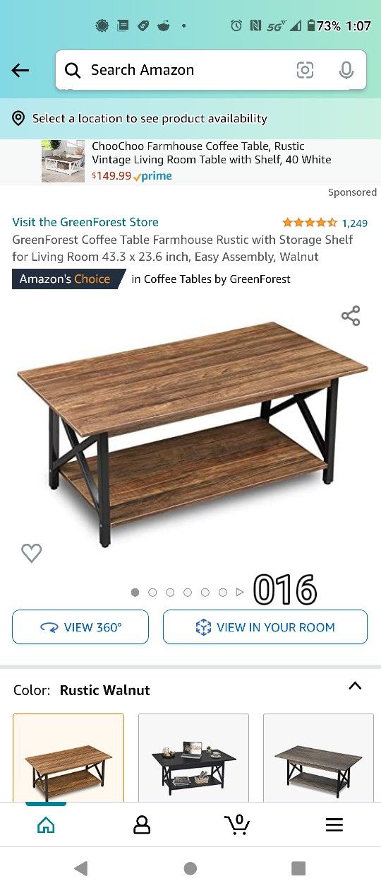 Green forest Coffee Table