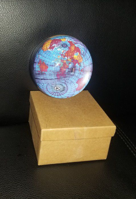 Mapparium World Map Earth Crystal Glass Paperweight