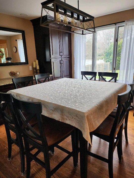 Counter Height Dinner Table -seats 8. $250
