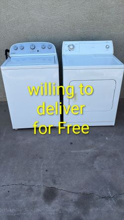 Whirlpool washer and electric dryer set