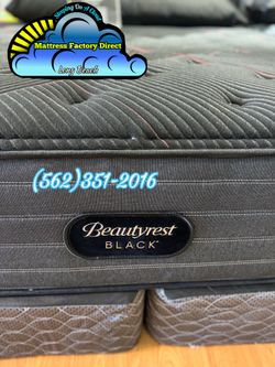 Beautyrest Queen size mattress and Boxspring bed set new Colchon y tambor