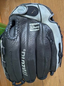 Mizuno Prospect Select Youth Baseball Glove – 11” Model GPSL1100 | Black & Gray | Right Hand Throw