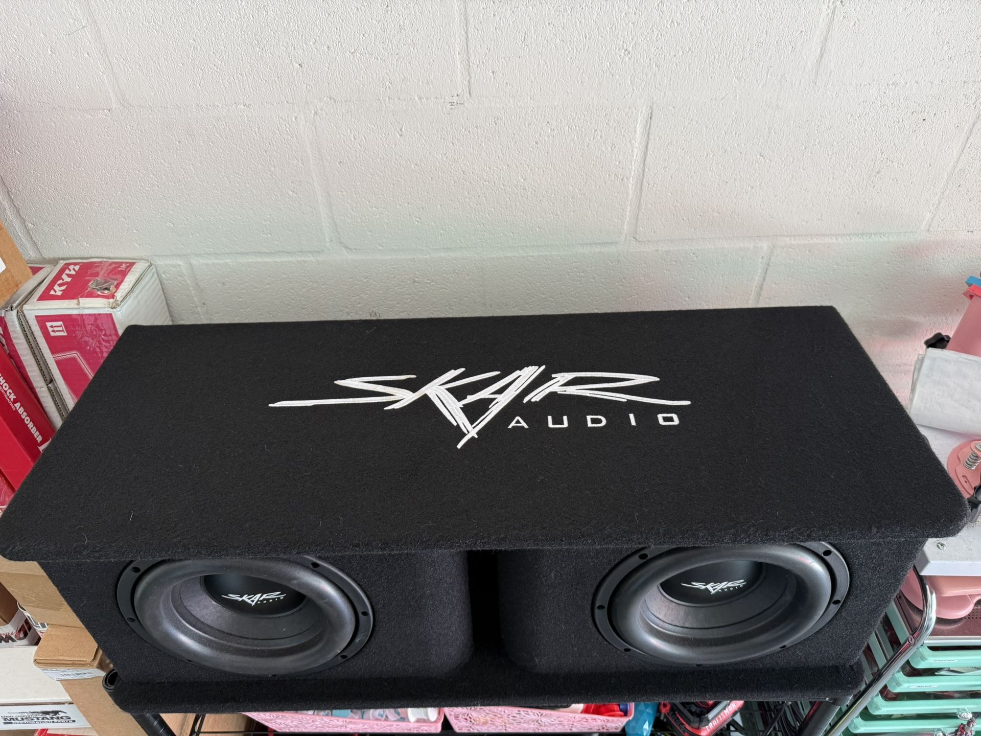 Skar Audio dual 10-inch loaded vented subwoofer enclosure