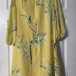 Yellow Eva Mendes Dress - Size M