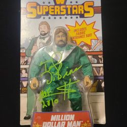 WWE Superstars Million Dollar Man Action Figure Mattel Series #3 Autographed