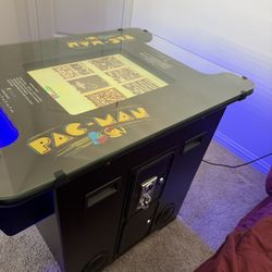 Ms. Pac-Man 60-in-1 Cocktail Arcade Table w/ 2 Stools Paid $1600