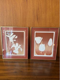 David Allgood Iris and Tulip Embossed Serigraph
