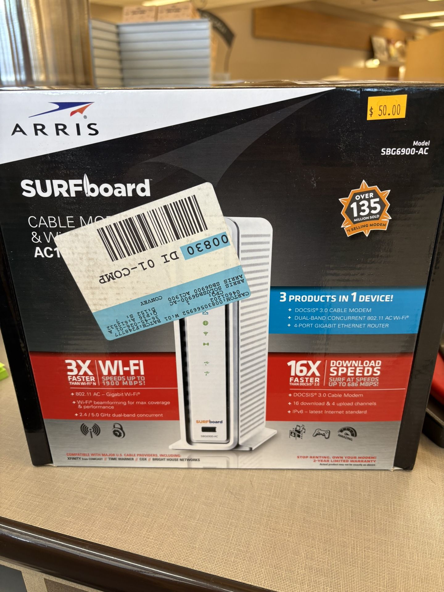 Arris Surfboard Cable Modem & WiFi Router