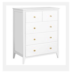  5 Drawer Dresser, Tall Chest of Drawers Closet Organizers and Storage 