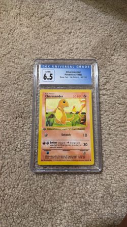 Charmander 1999 Pokémon Base Set 1st Edition CGC 6.5