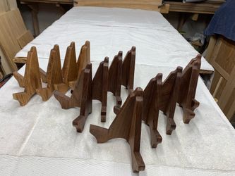 Hand made solid oak or walnut easels!