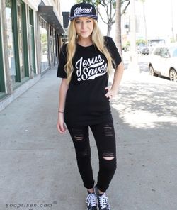 New Jesus saves tee