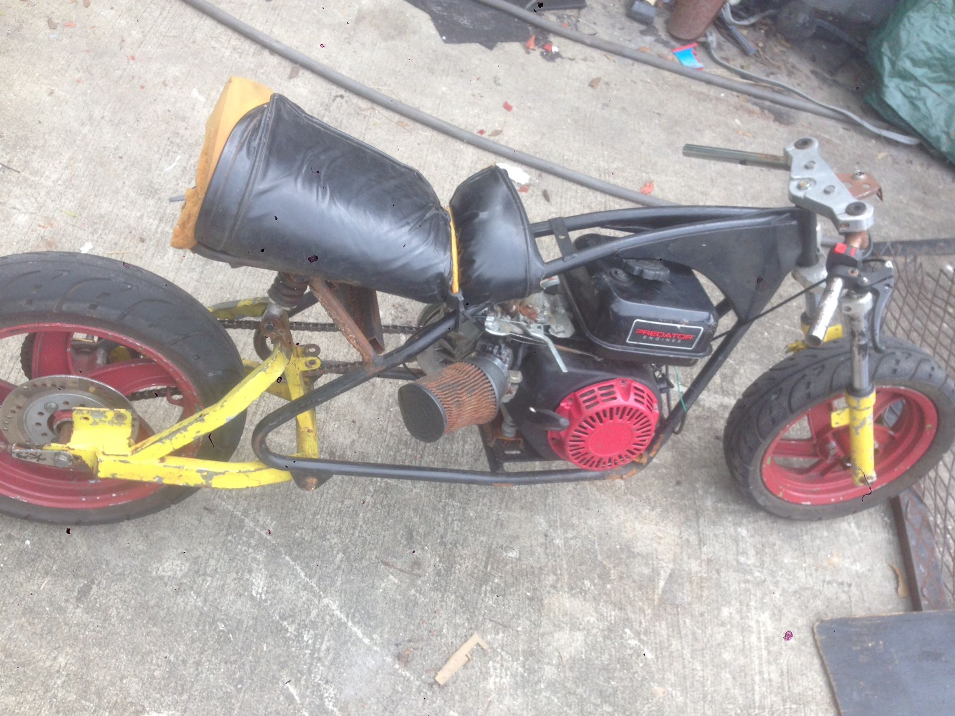 Stretched lowered minibike motovox mini bike