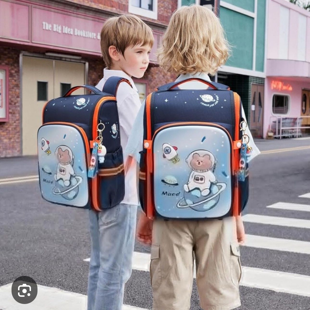 Maod Toddler Backpack Boys Girls Kids Elementary School Blue Orange Super Cute!