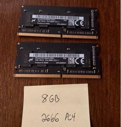 Apple Micron 8GB Kit MTA4ATF51264HZ-2G6E3 4GB PC4-2666