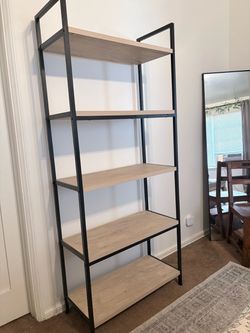 5 Tier Shelf Ladder Bookshelf Vintage Oak - Threshold