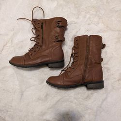 Women's Casual Boots Lace Up And Side Zipper $10